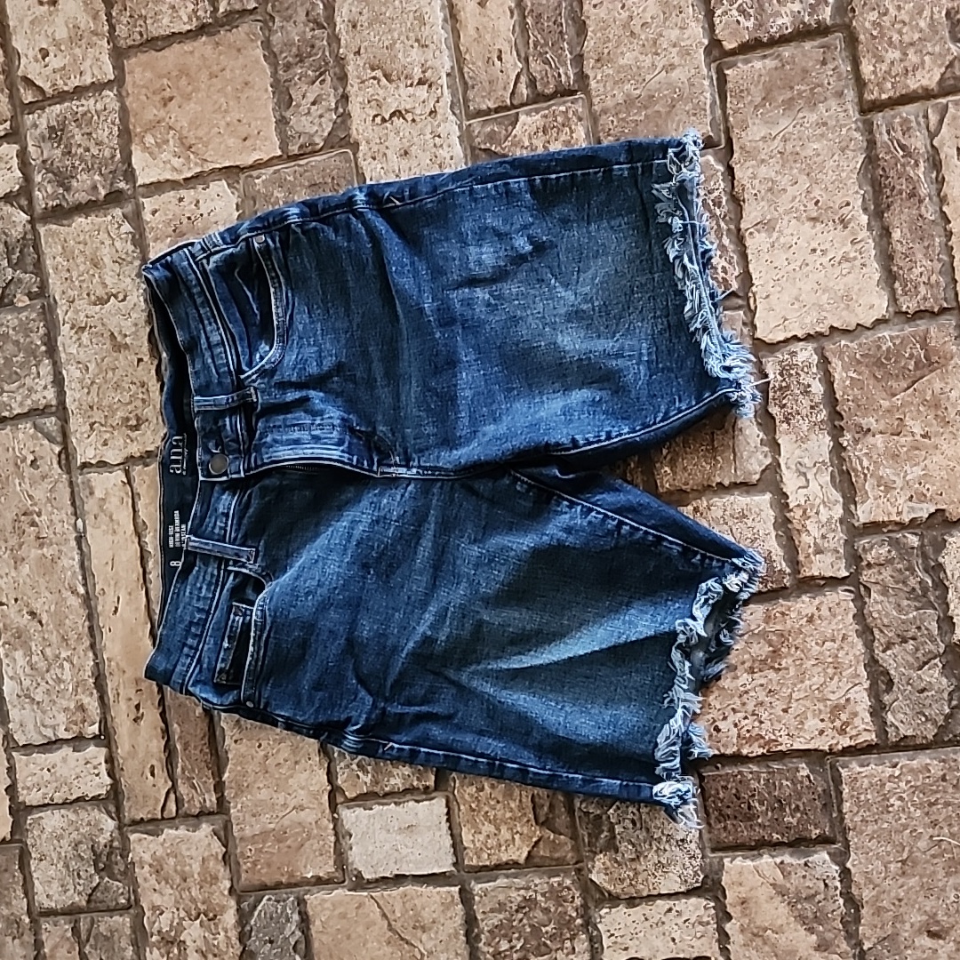 ANA High Rise Denim Bermuda 9 Inseam